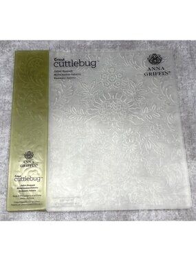 Cricut Cuttlebug Anna Griffin Juliet Damask Embossing Folders Craft Supply Clear